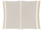 Tiva Cotton Striped Throw Nat/Blk/Carame