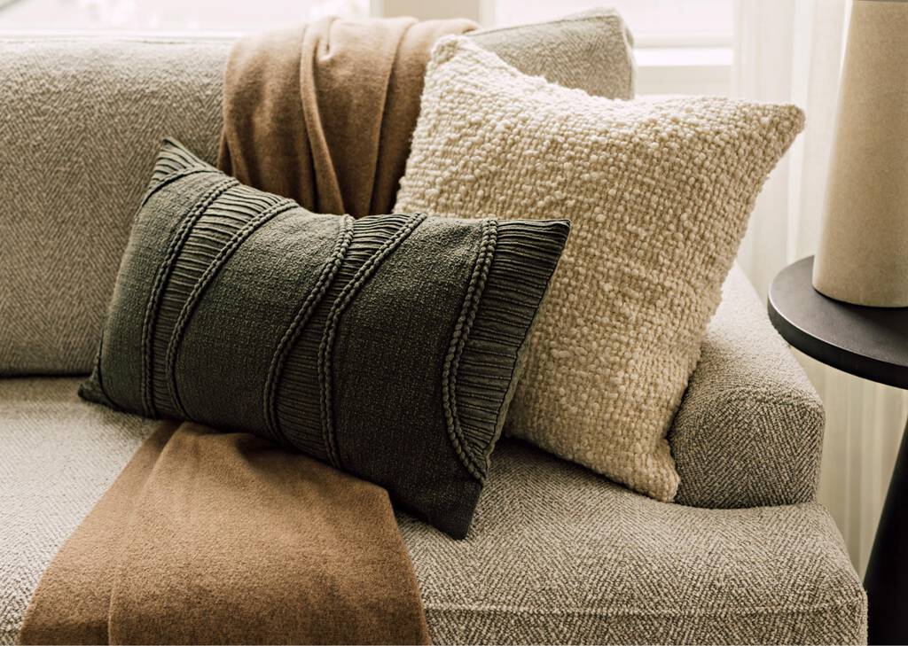 Neta Cotton Pillow 14x24 Woodland