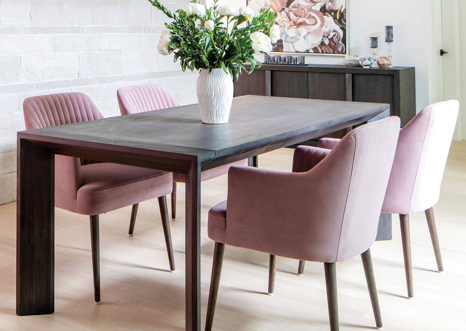 Lambert Dining Chair -Blush