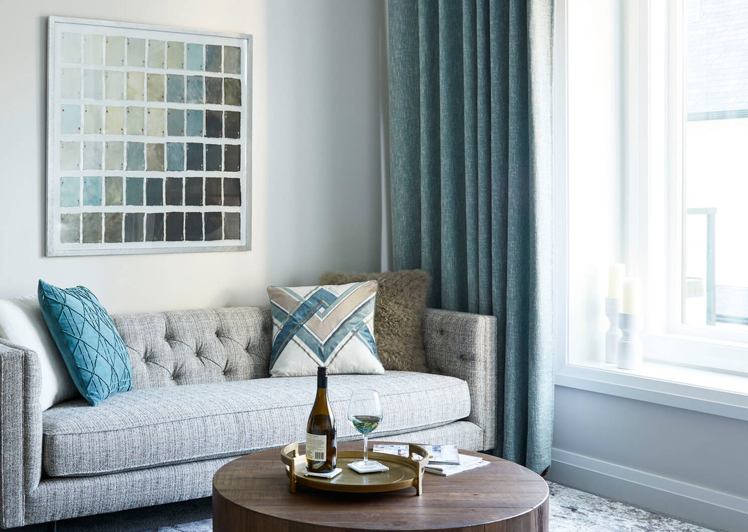 Esen Panel 96 Blue Sage