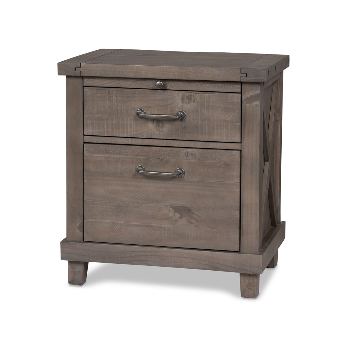 Ironside Nightstand Rustic Grey