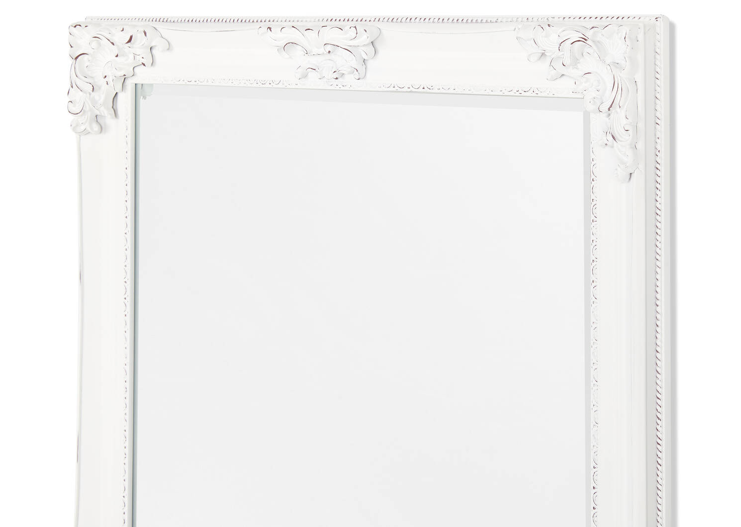 Presley Floor Mirror Antique White