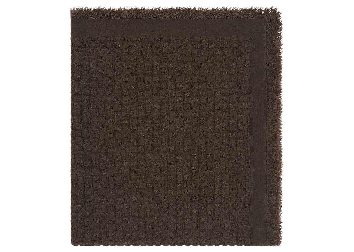 Knox Waffle Throw Brown