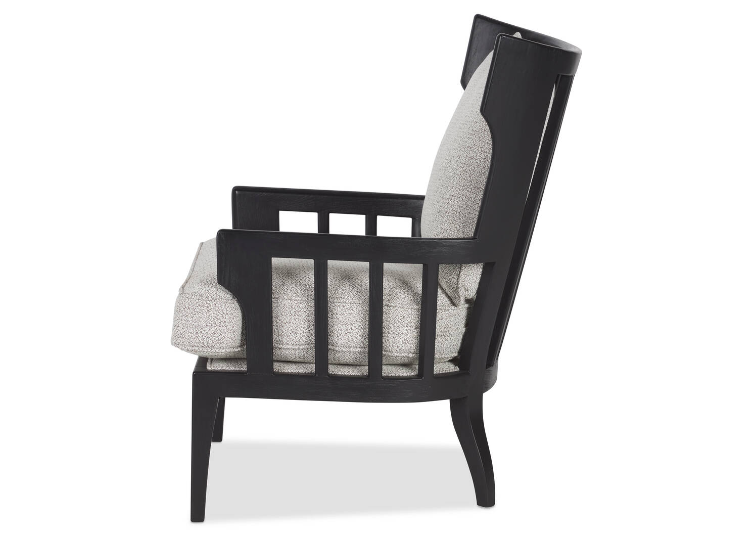 Fauteuil Tisdale Noir -Halo cailloux