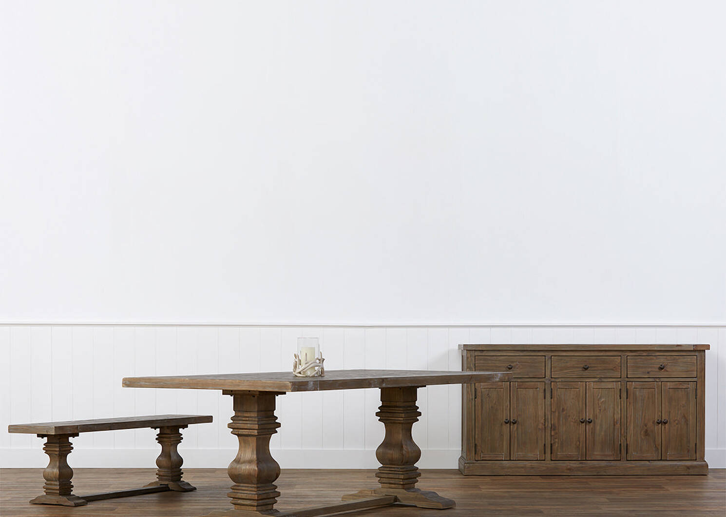 Sussex Dining Table -Brulé Pine