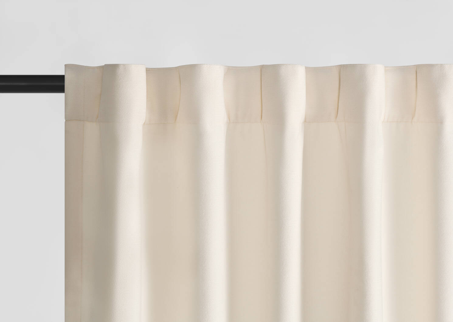 Adalee Velvet Curtain 96 Ivory