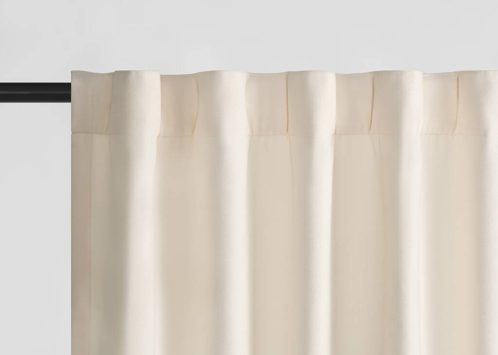 Adalee Velvet Curtain 96 Ivory