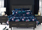 Edgehill Storage Bed -Anvil Black, QUEEN