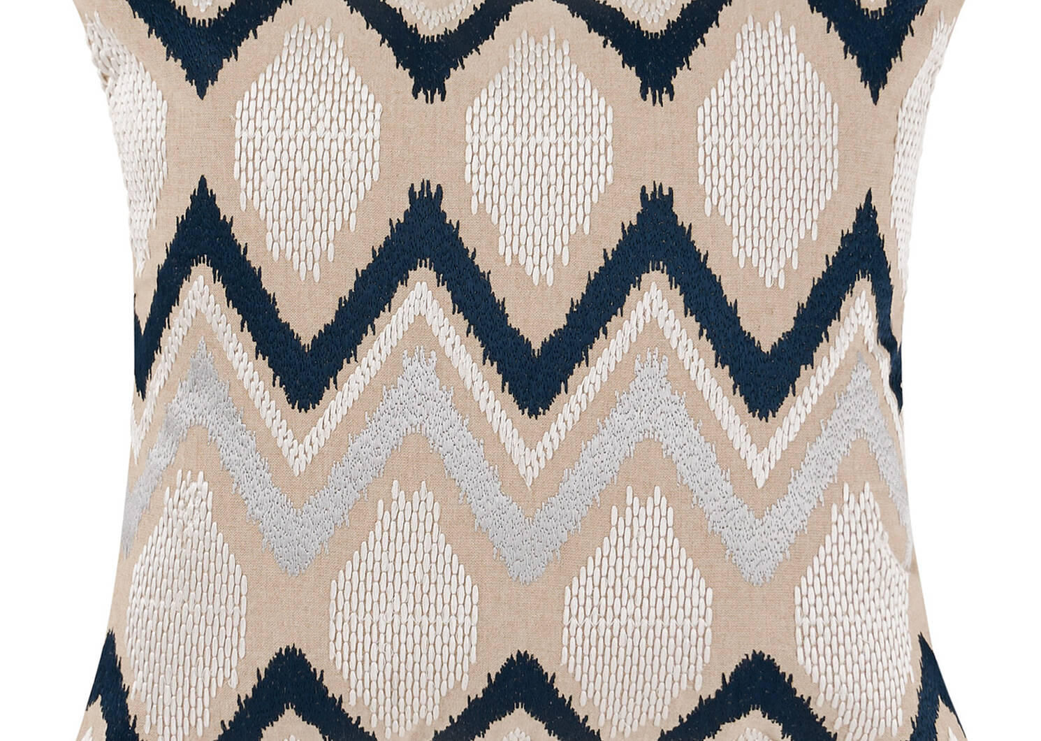 Coussin Padilla 16x16 Atlantique/lait