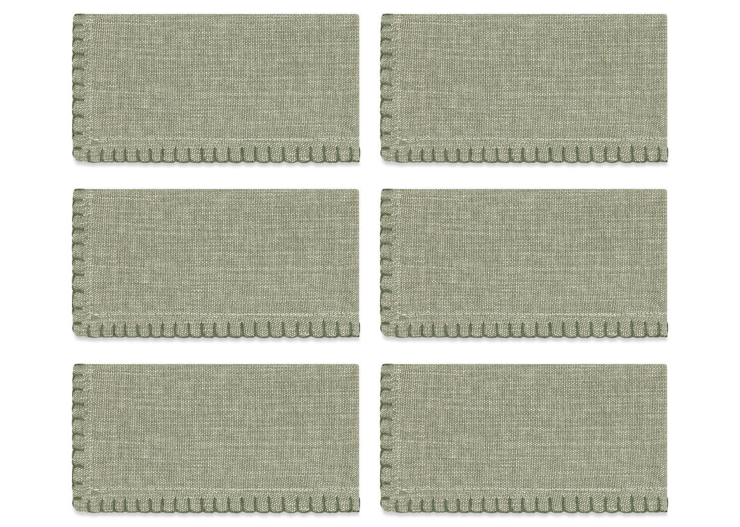 Aria Napkins Set of 6 Green