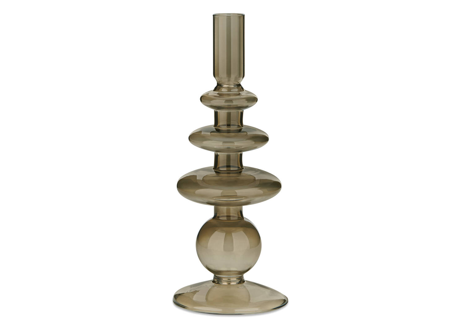 Bobbi Candle Holder Large Brown