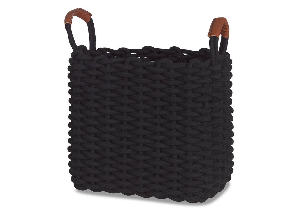 Petit panier Corde noir