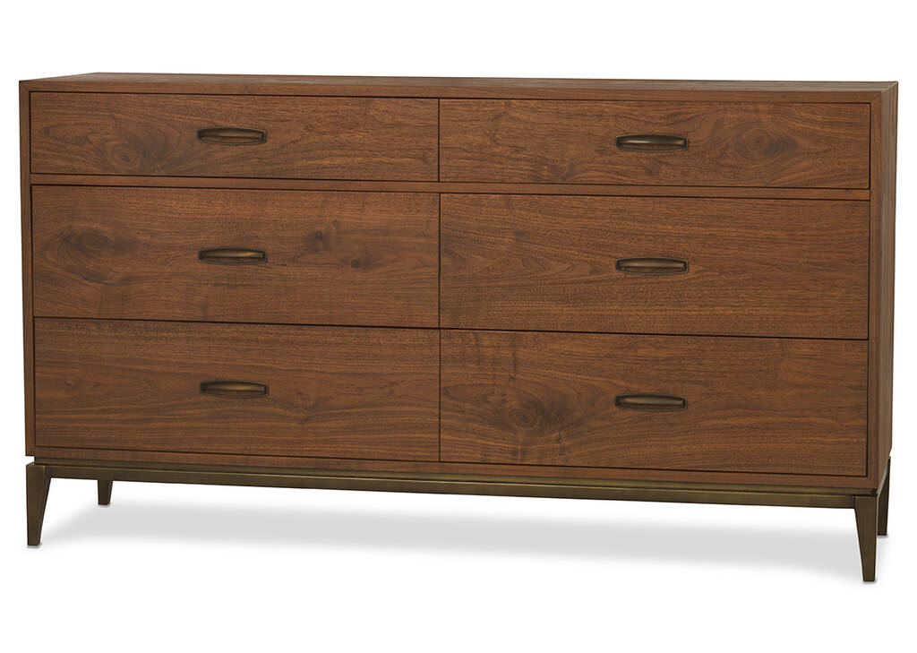 Houston 6 Drawer Dresser -Harris Walnut