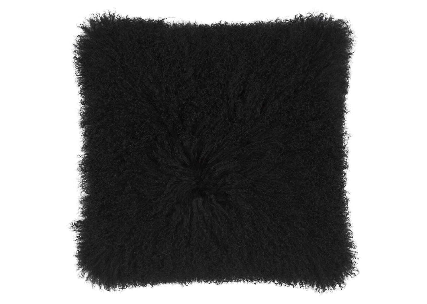 Coussin Mongolian 20x20 noir