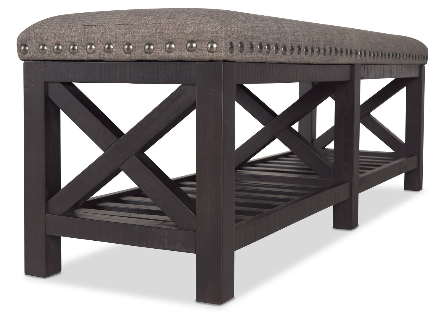 Ironside Bench -Khal Café/Grey