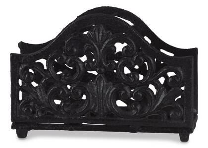 Olivia Napkin Holder Black