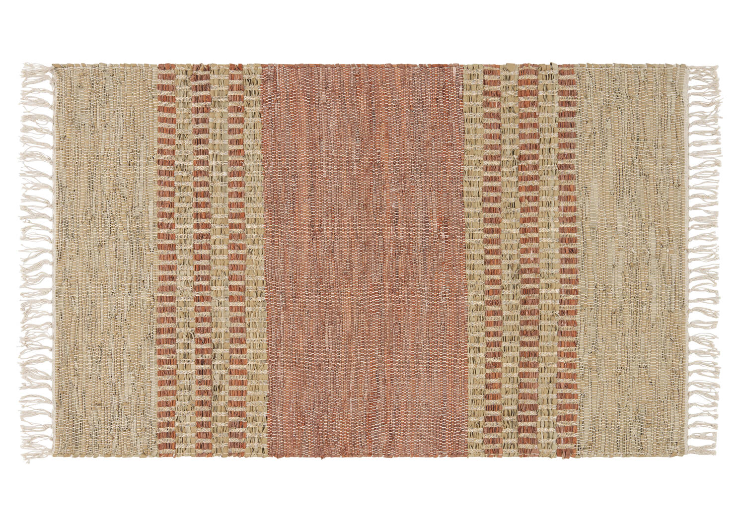 Tapis déc. en cuir Otis 36x60 terr/sable