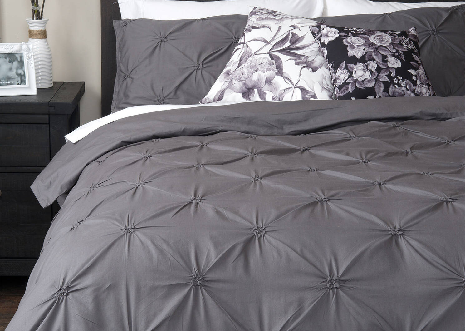 Blanka Duvet Set King Grey