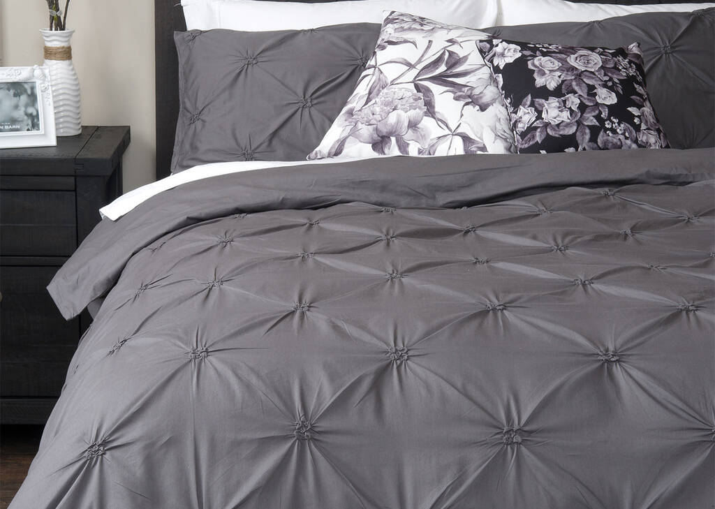 TG ens. de housse de couette Blanka gris