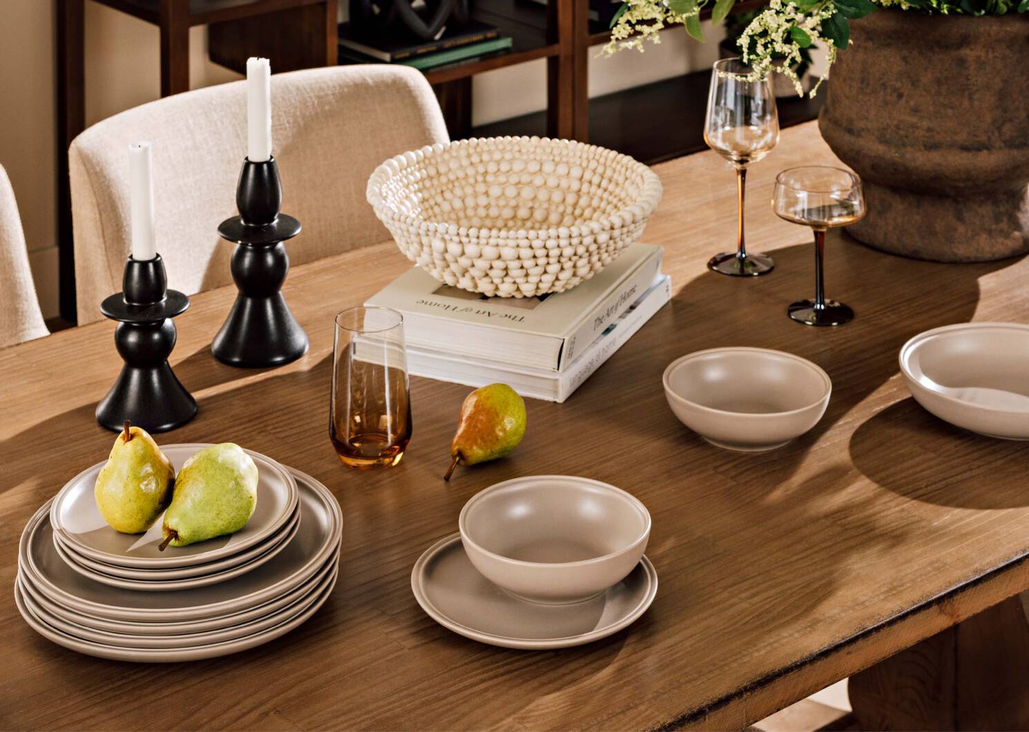 Verre long Abie topaze/cognac