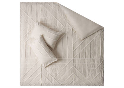 G ens. de housse de couette Samira sable