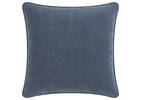 Coussin velours Hartmann 20x20 bleu mer