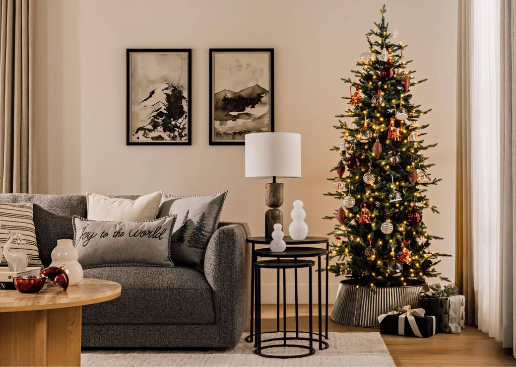 Sapin pré-illuminé Flurry 7 pi vert
