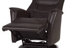 Fauteuil inc. cuir Paramount -Sol cacao