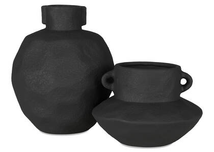 Vases Lotte noirs