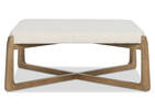 Brona Square 38" Ottoman -Amalie Ivory