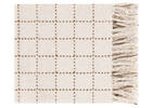 Hendricks Cotton Check Throw Nat/Caramel