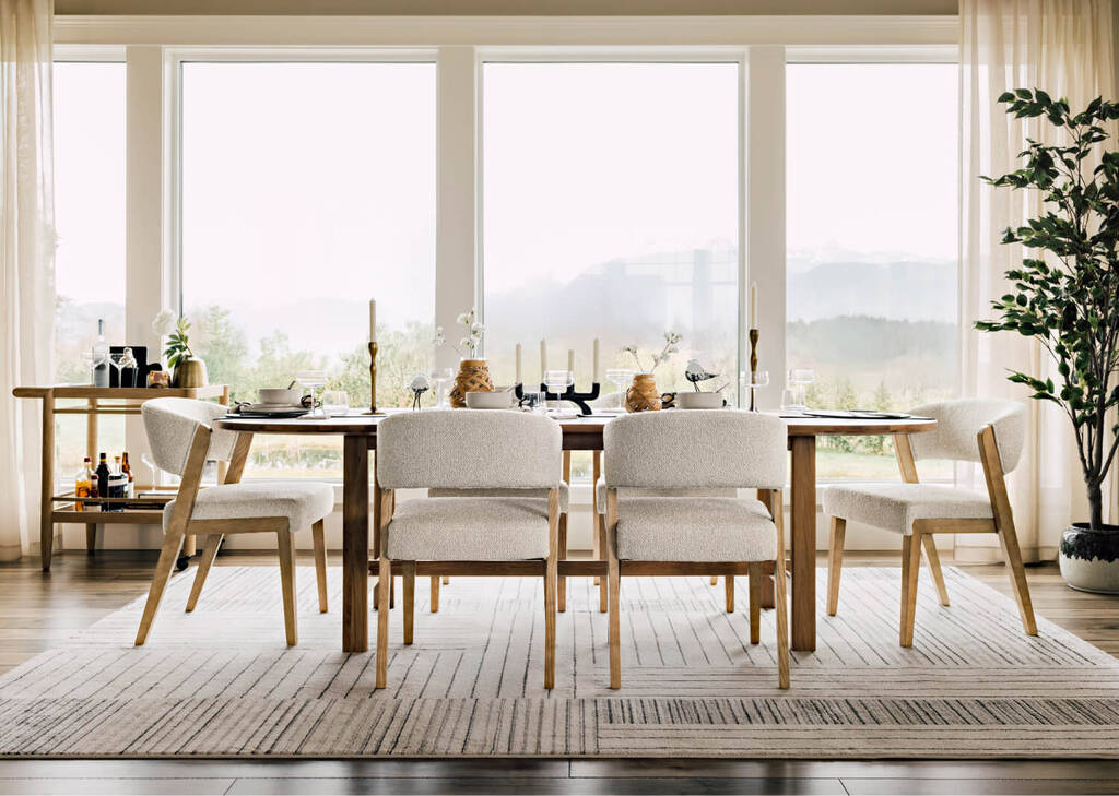 Yacob Ext Dining Table -Merla Sand