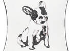 Frenchie Sequin Toss 20x20 White/Blac