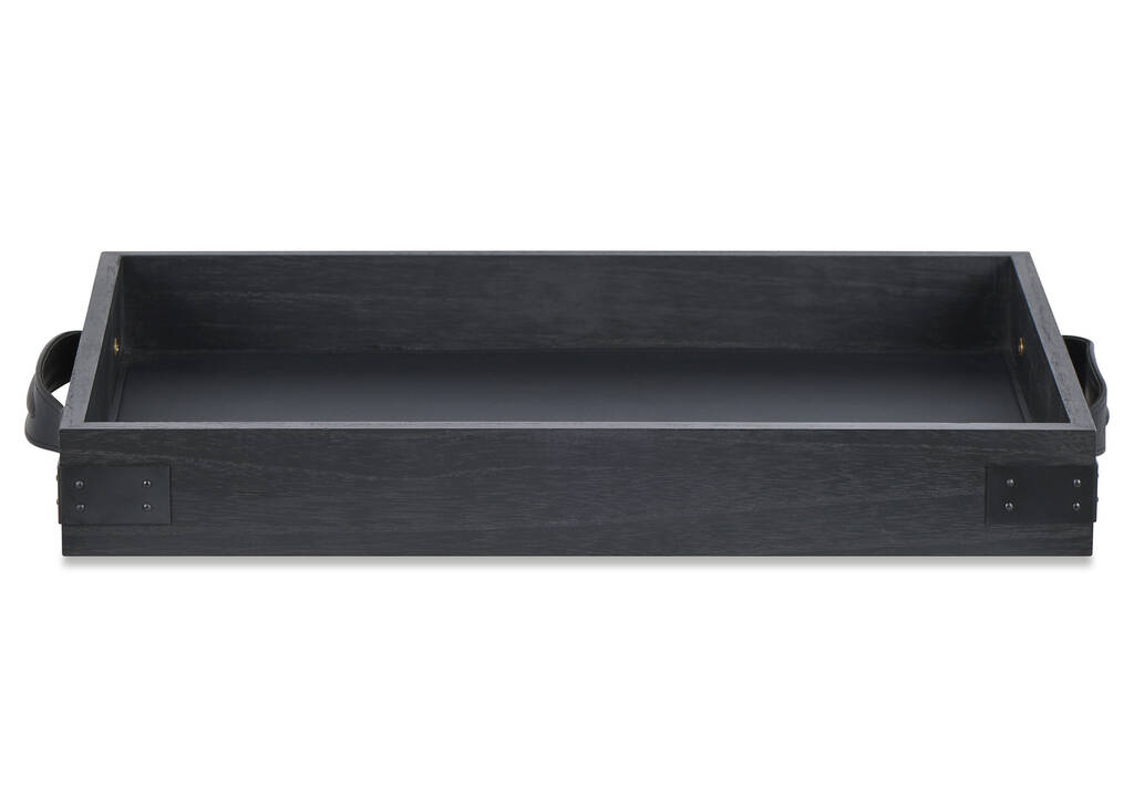 Beckett Wood Tray Small Black