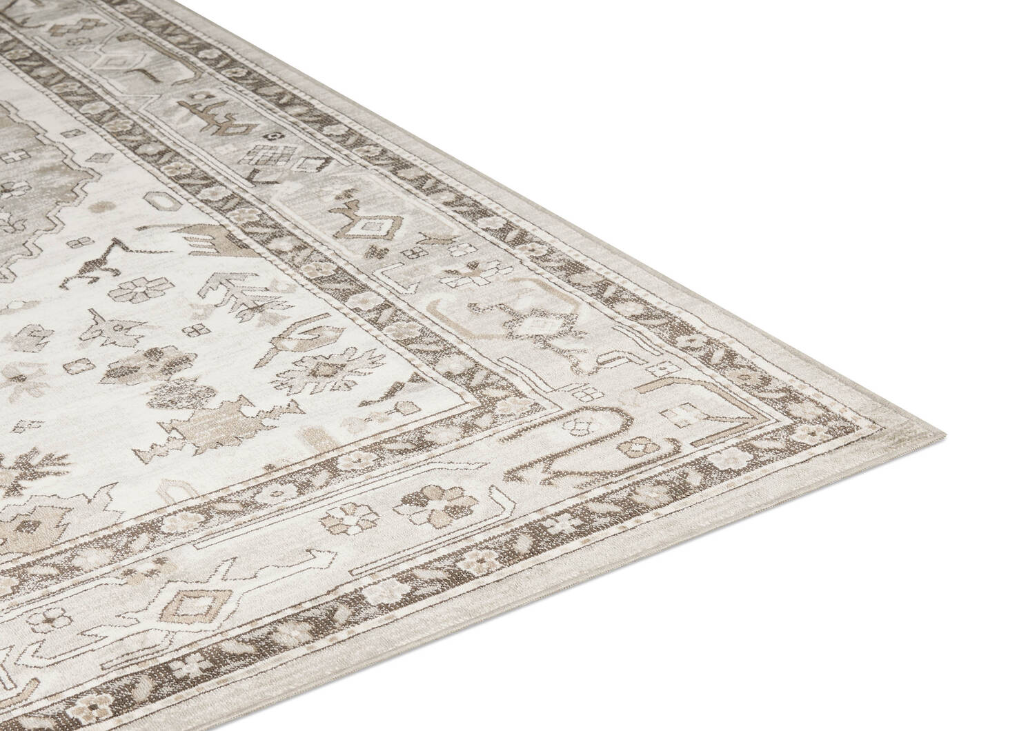 Tapis Faris 63x90 gris/argenté