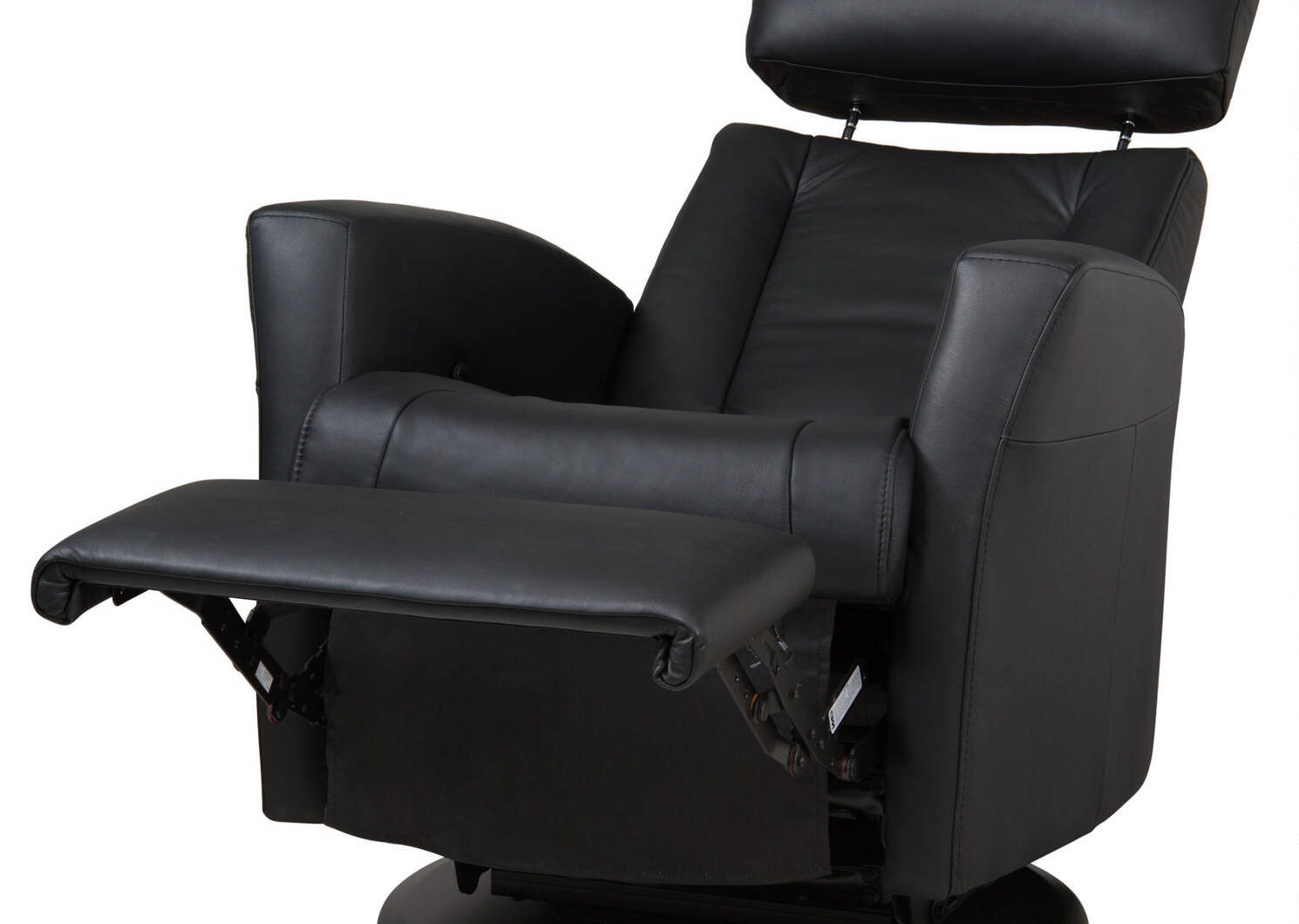 Belvedere Leather Recliner -Tre Black