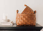Iona Basket Large Cognac