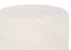 Pouf en coton Clarkson ivoire