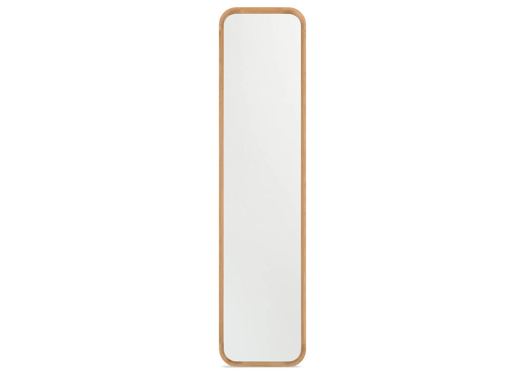 Miroir plein pied en chêne Ruben naturel