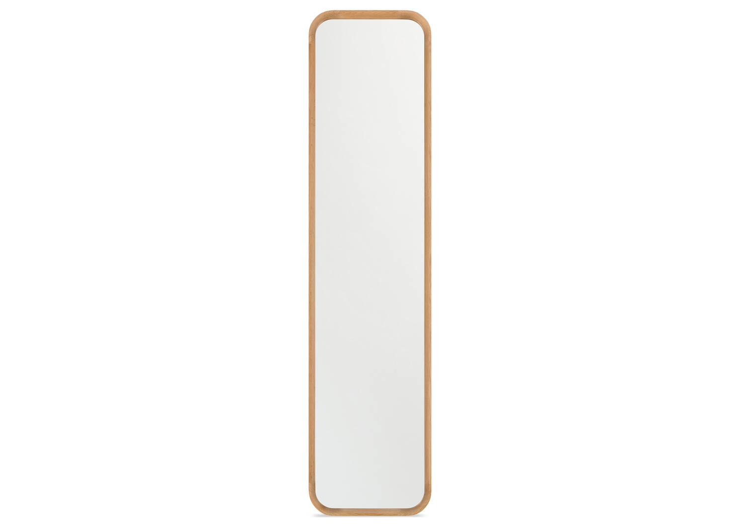 Miroir plein pied en chêne Ruben naturel