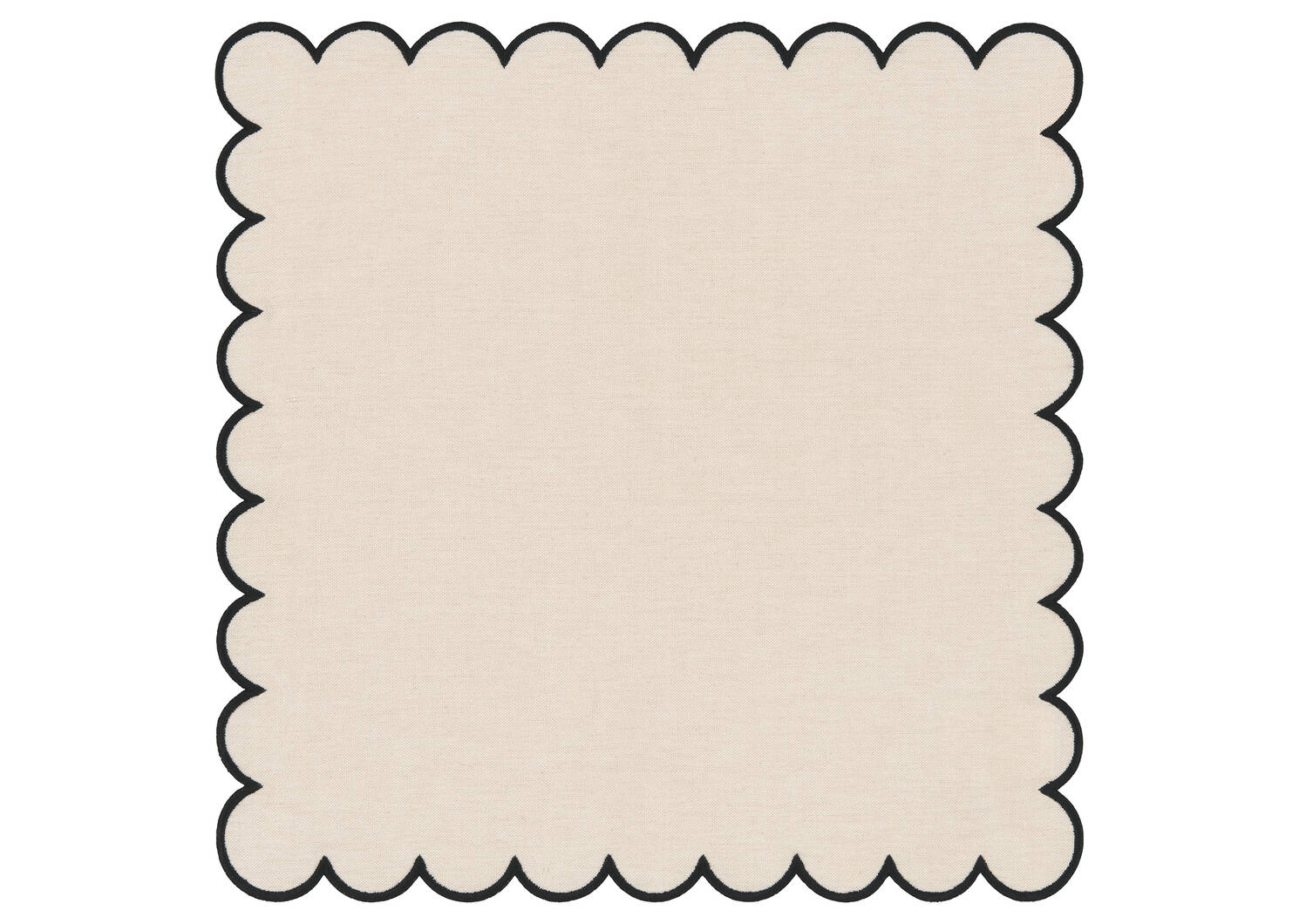 Lark Napkins Set of 6 Natural/Black