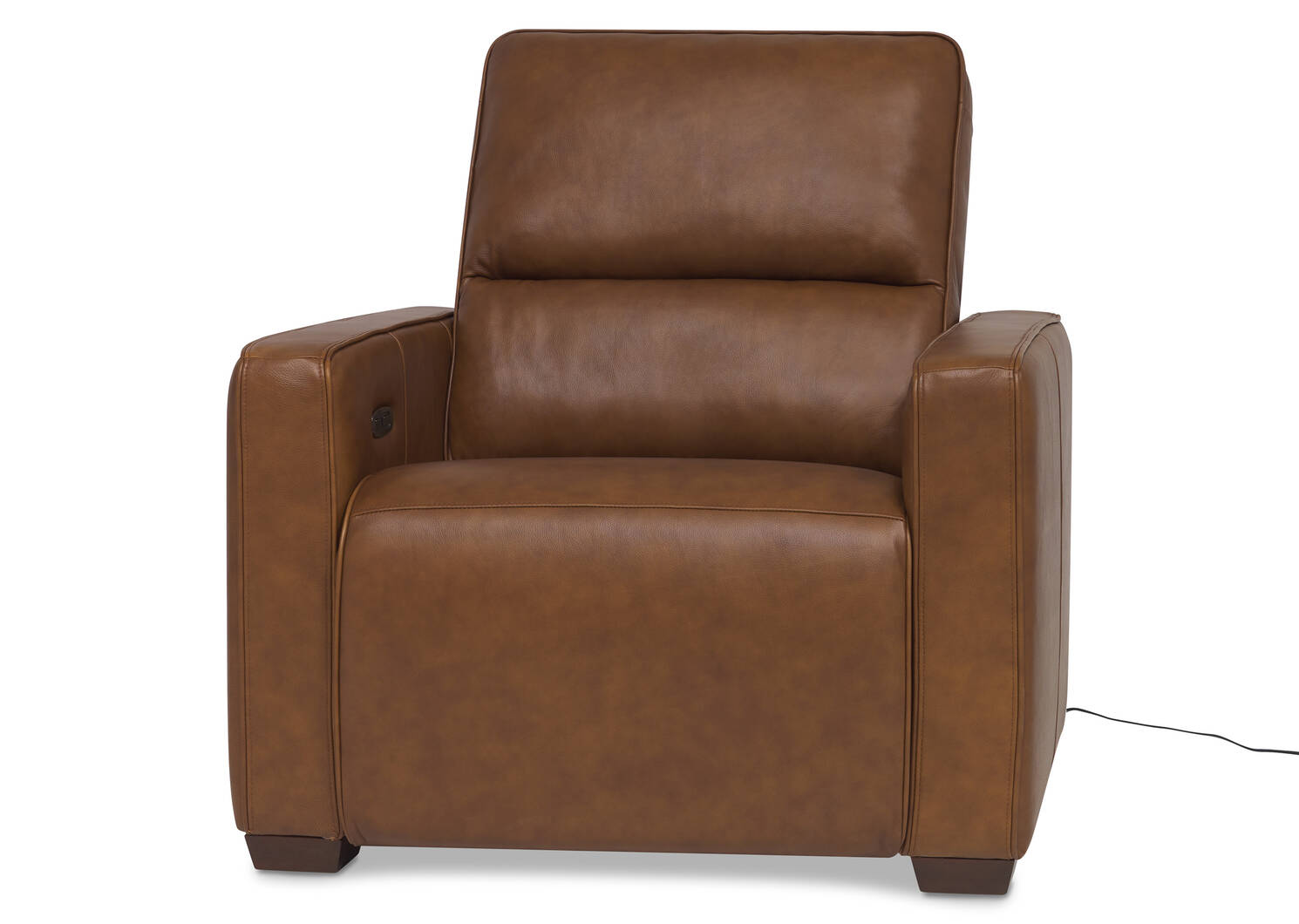 Reese Leather Recliner -Arlo Rum