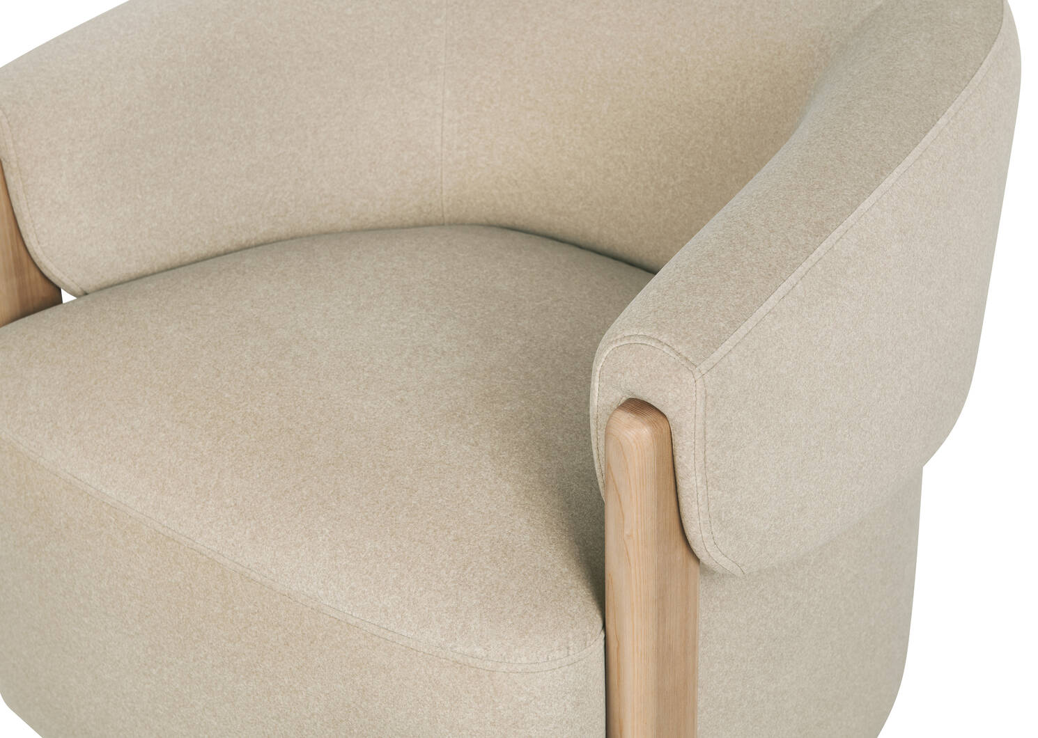 Fauteuil pivotant Alicent -Vaughn sable