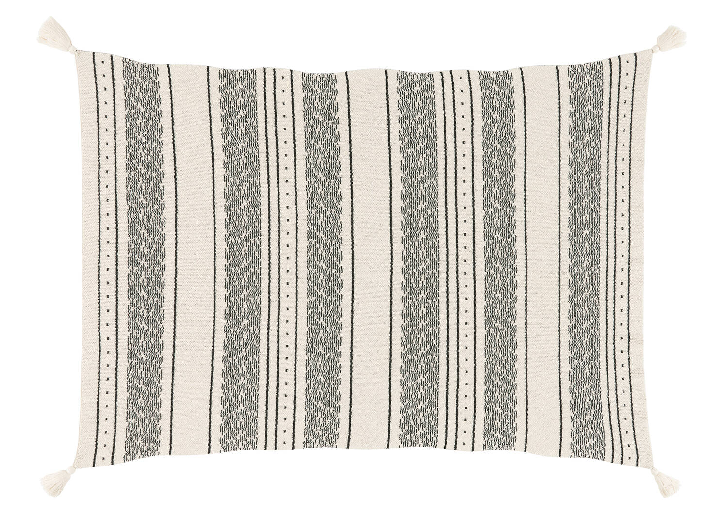 Lea Throw Ivory/Black