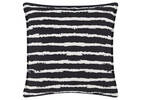 Coussin rayé Algarve 21x21 noir