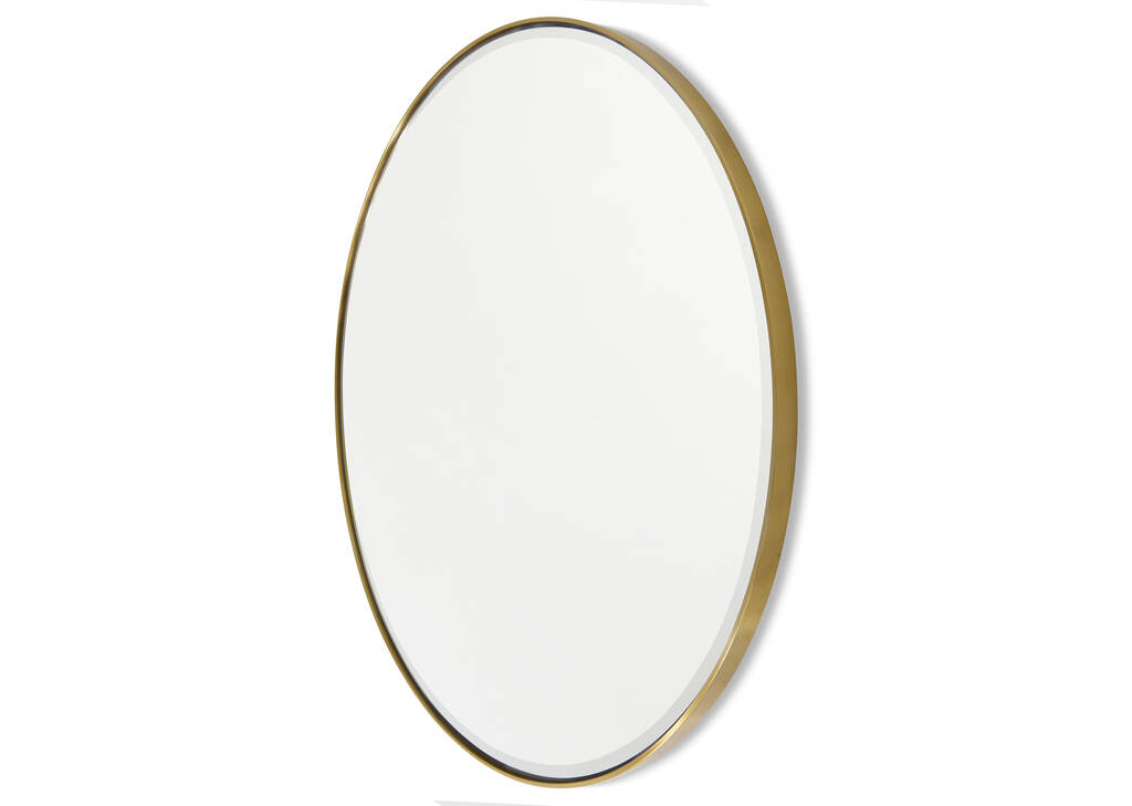 Erika Wall Mirror Round Brass 48