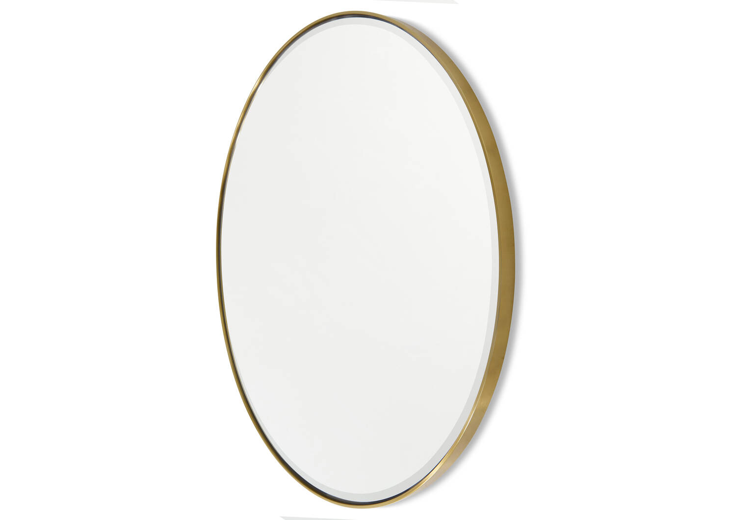 Erika Wall Mirror Round Brass