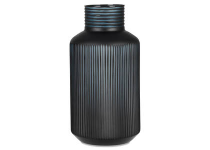 Grand vase en verre Tommy X UB indigo