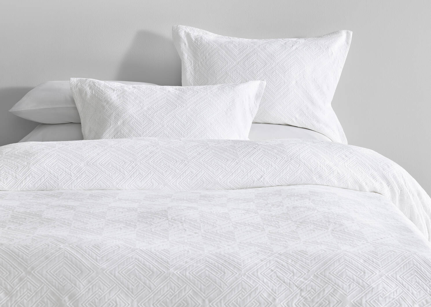 G ens. housse couette en coton Romey bl