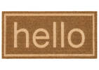 Paillasson en relief Hello naturel